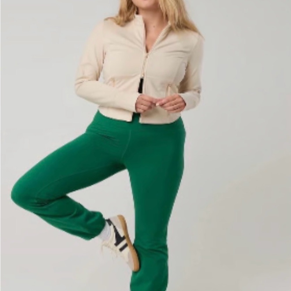 Aerie Bubble Leggings Green